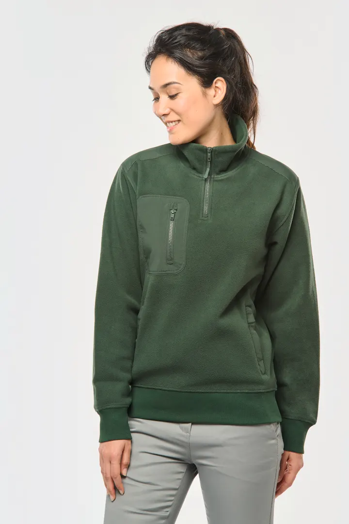 Umweltfreundlicher Fleecepullover mit Reißverschlusskragen, Unisex 36