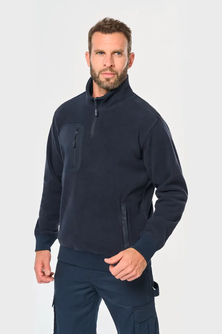Umweltfreundlicher Fleecepullover mit Reißverschlusskragen, Unisex 20