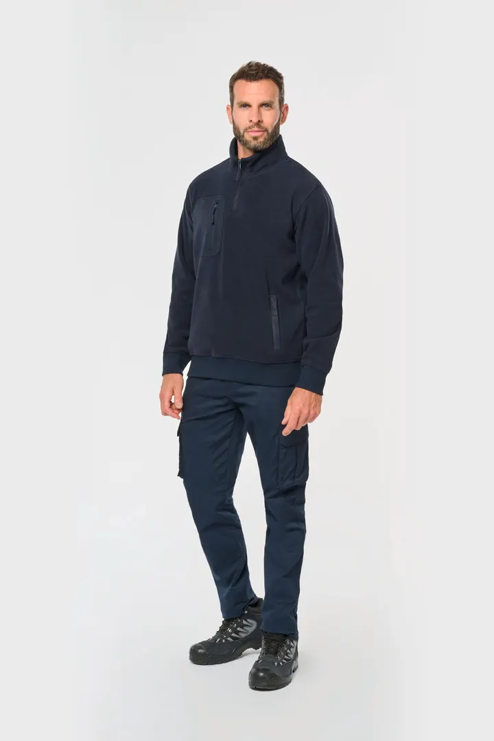 Umweltfreundlicher Fleecepullover mit Reißverschlusskragen, Unisex 22