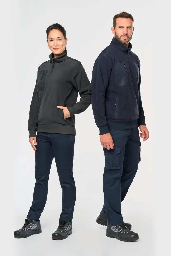 Umweltfreundlicher Fleecepullover mit Reißverschlusskragen, Unisex 31