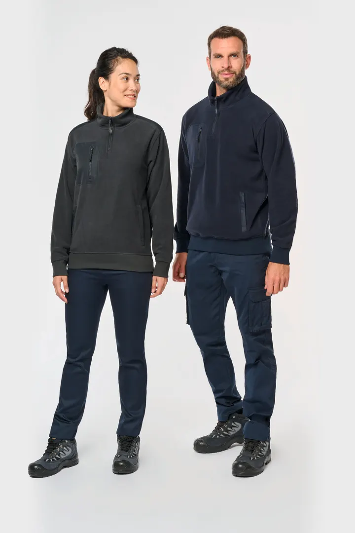 Umweltfreundlicher Fleecepullover mit Reißverschlusskragen, Unisex 32