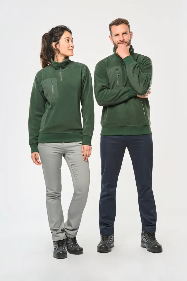 Umweltfreundlicher Fleecepullover mit Reißverschlusskragen, Unisex 10