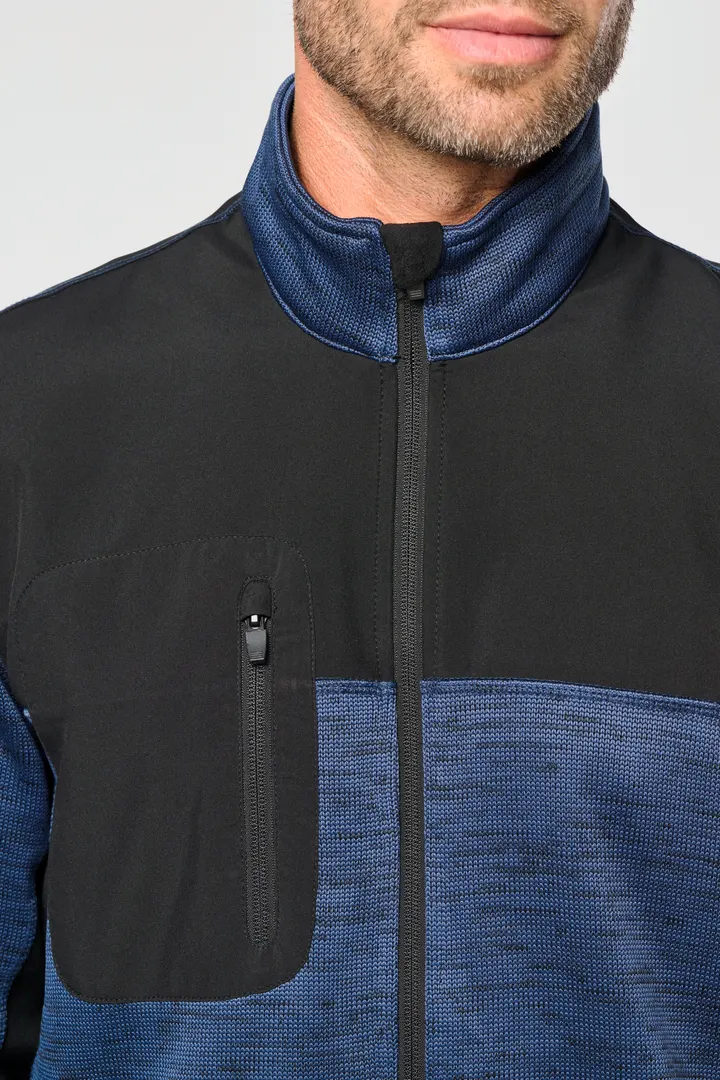 Veste recyclée en polytricot homme 6