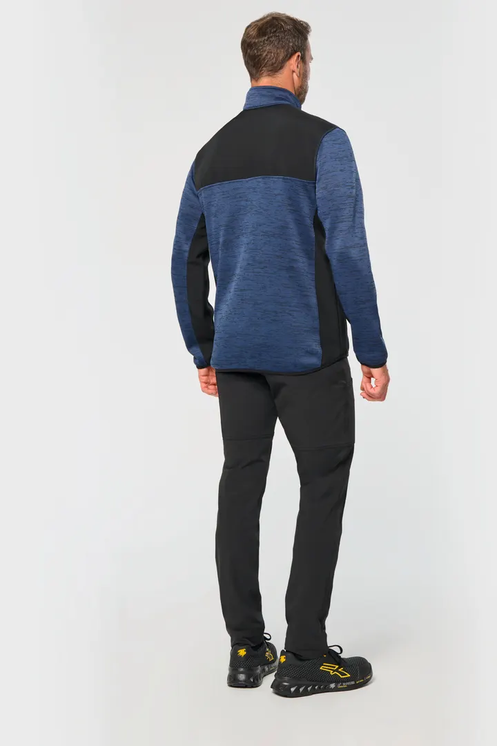 Veste recyclée en polytricot homme 7