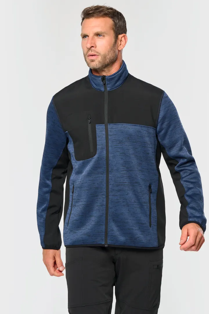 Veste recyclée en polytricot homme 8