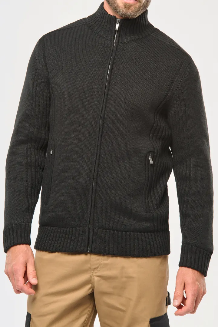 Strickjacke mit Fleecefutter, Herren 4