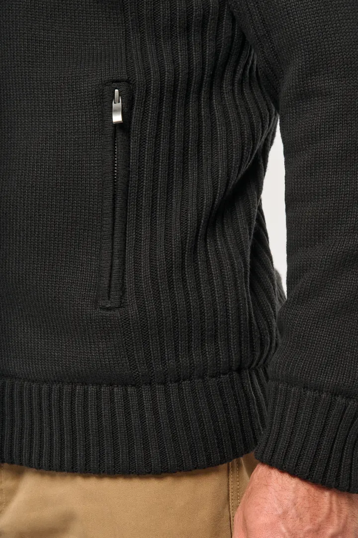 Strickjacke mit Fleecefutter, Herren 6