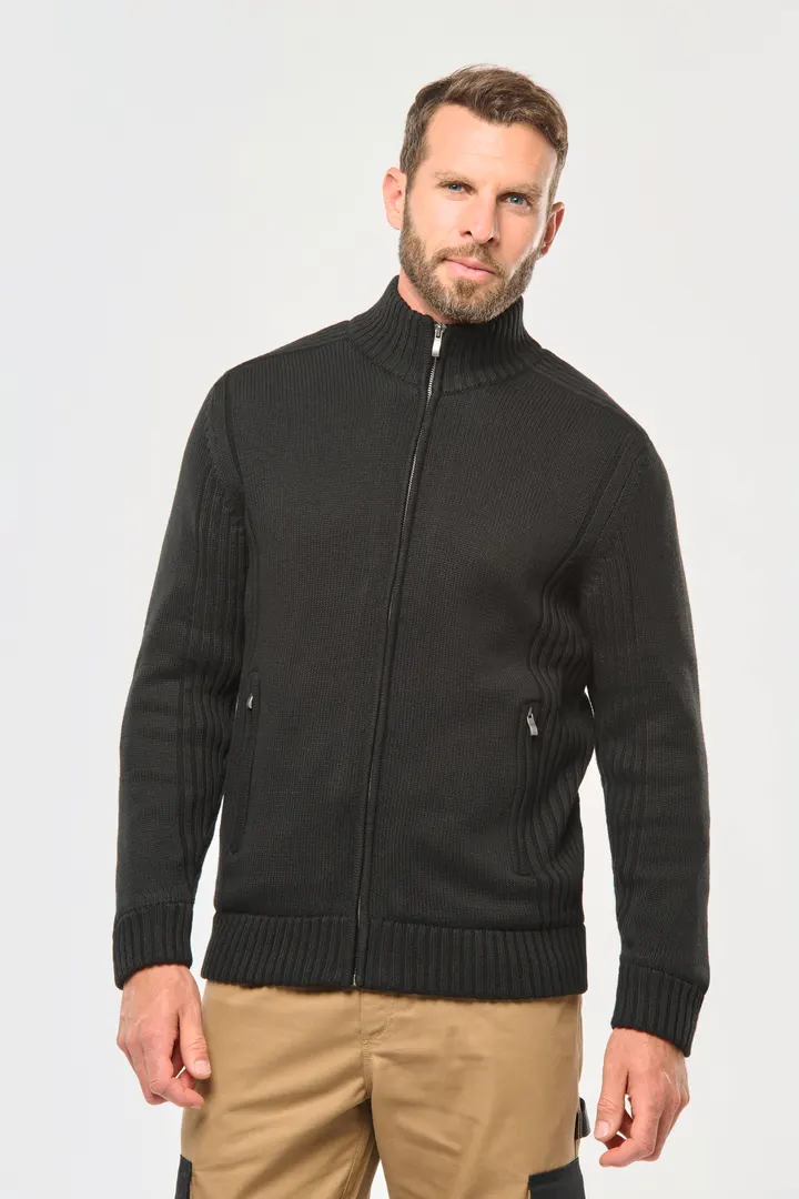 Strickjacke mit Fleecefutter, Herren 9