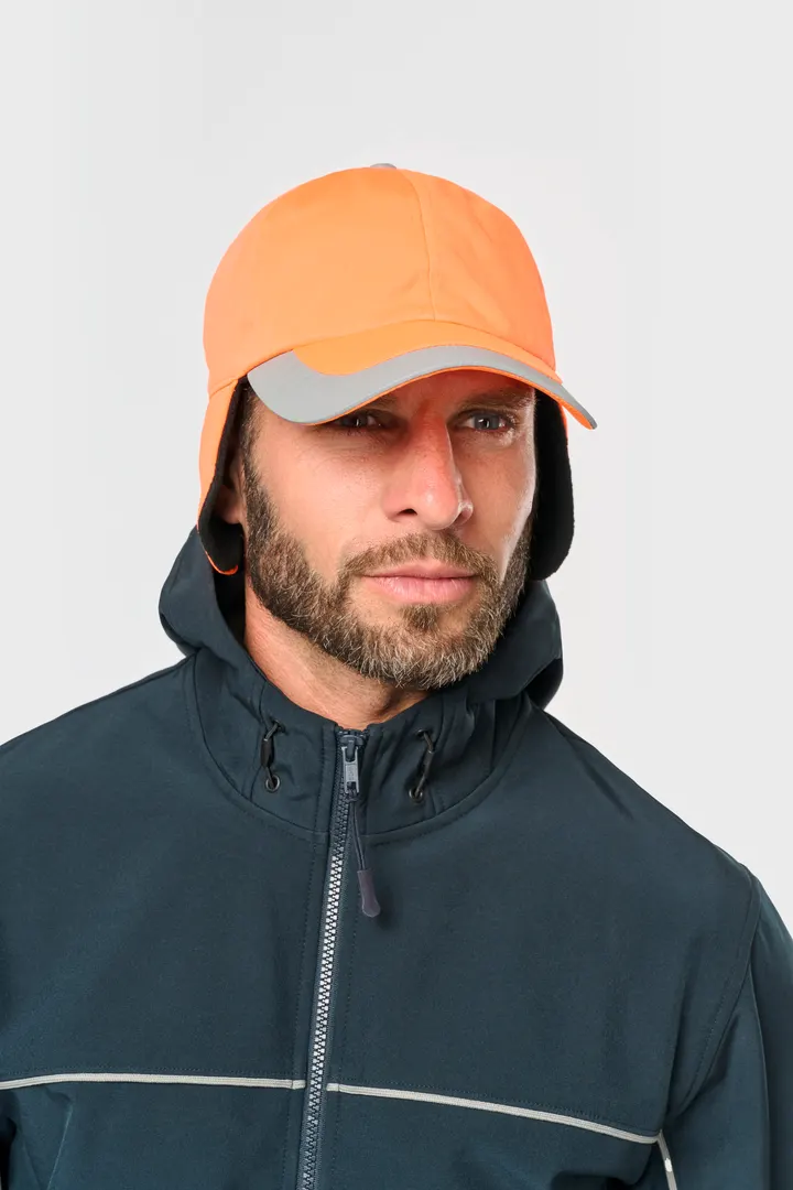 Casquette hiver fluorescente - 6 panneaux 1