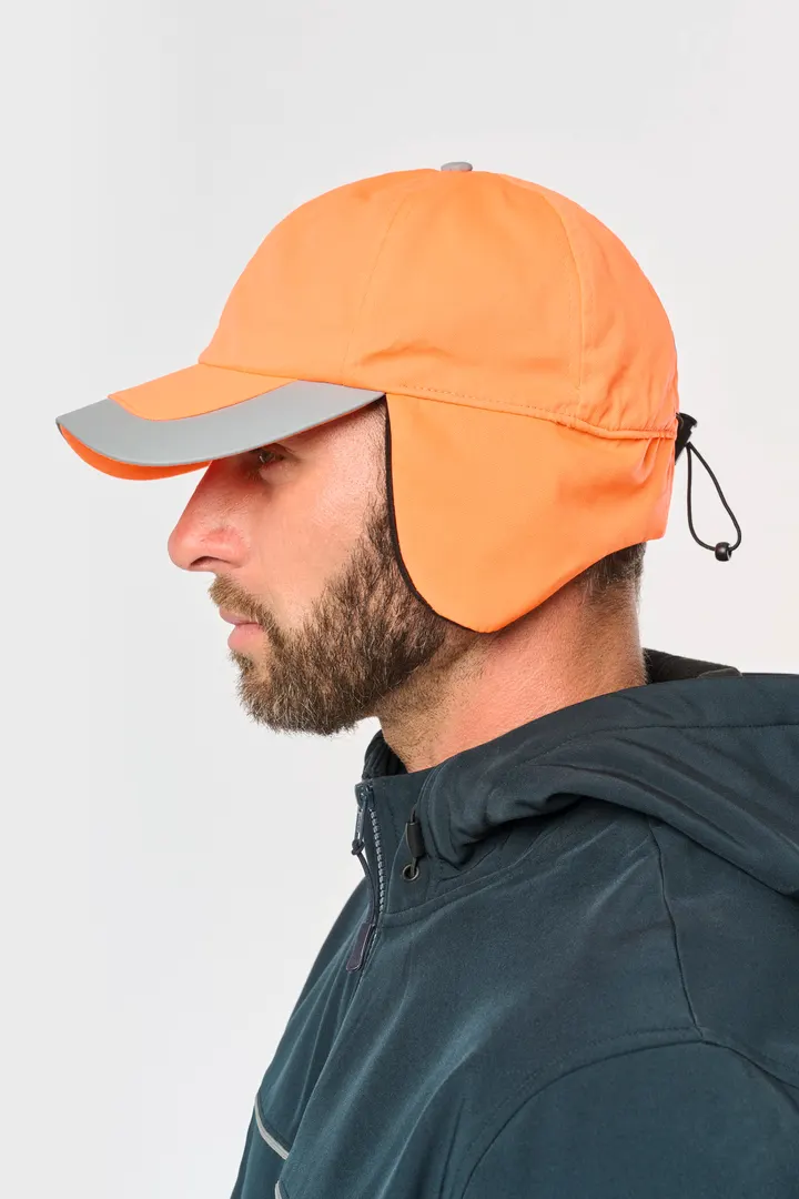 Casquette hiver fluorescente - 6 panneaux 2