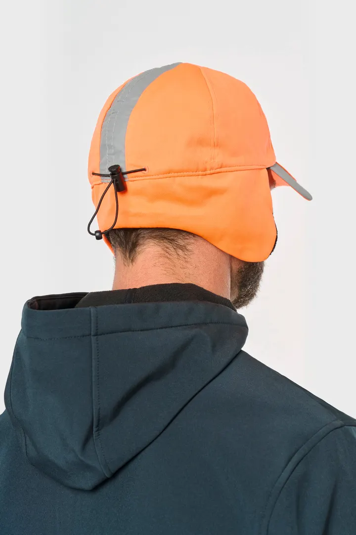 Casquette hiver fluorescente - 6 panneaux 3