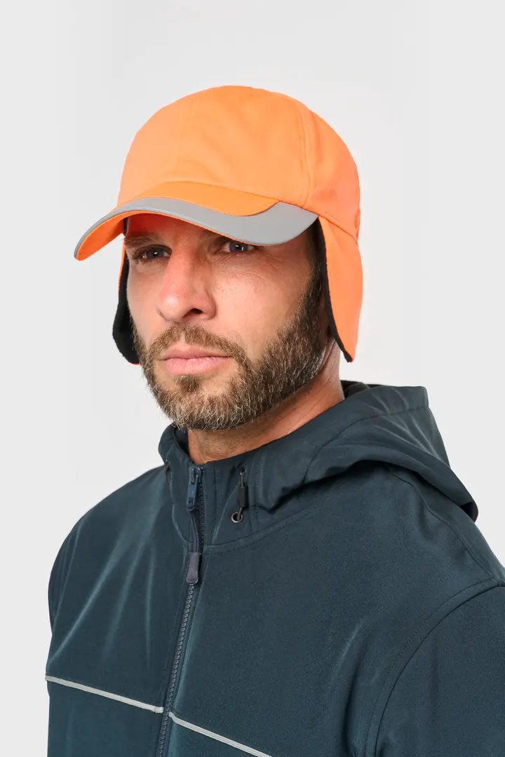 Casquette hiver fluorescente - 6 panneaux 4