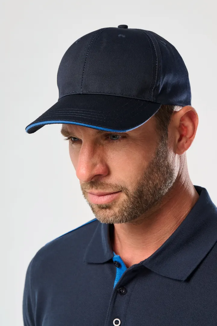 6-Panel-Cap mit Kontrast-Sandwichschirm 3
