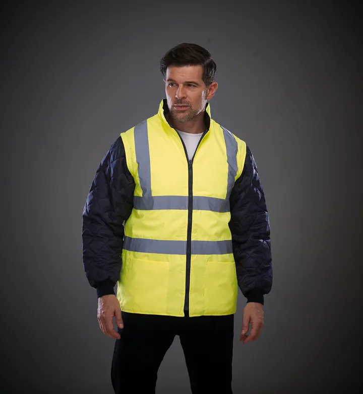 Veste matelassée haute visibilité avec manches détachables 2