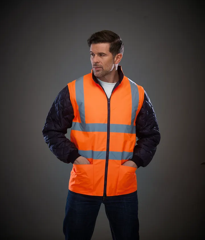 Veste matelassée haute visibilité avec manches détachables 3