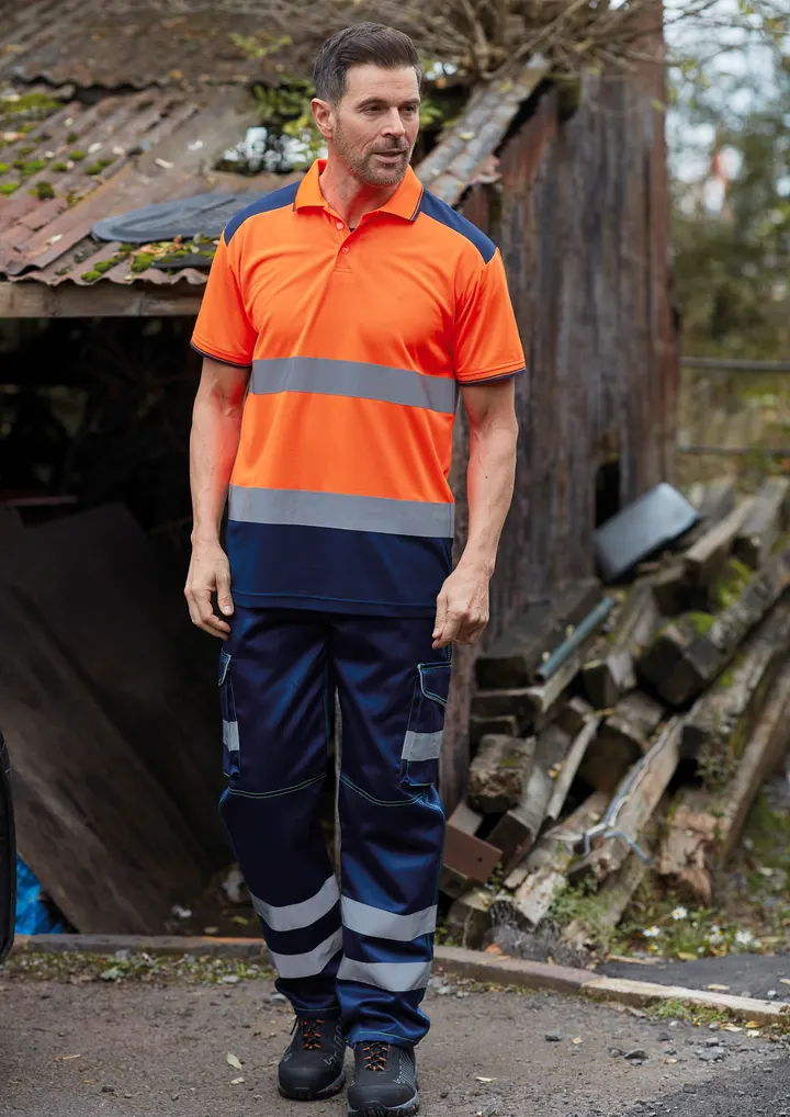 Zweifarbiges HiViz-Polohemd 5