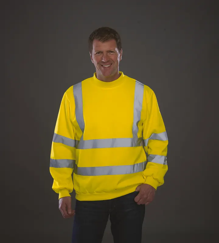 Sweat-shirt haute visibilité col rond 2