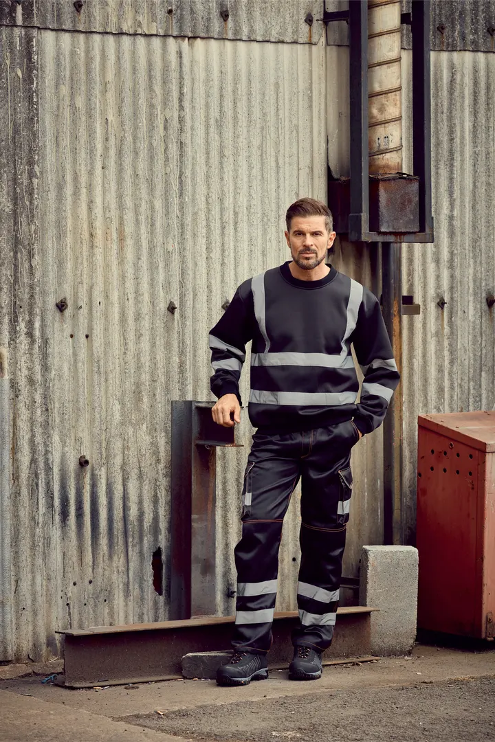 Sweat-shirt haute visibilité col rond 3