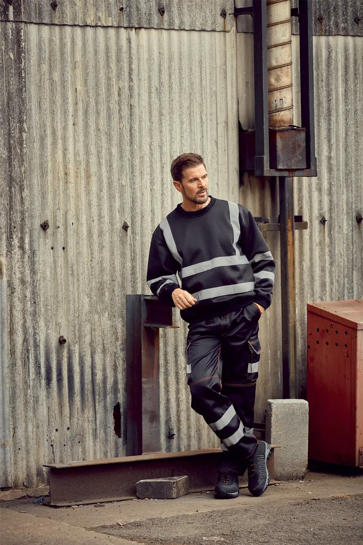 Sweat-shirt haute visibilité col rond 1