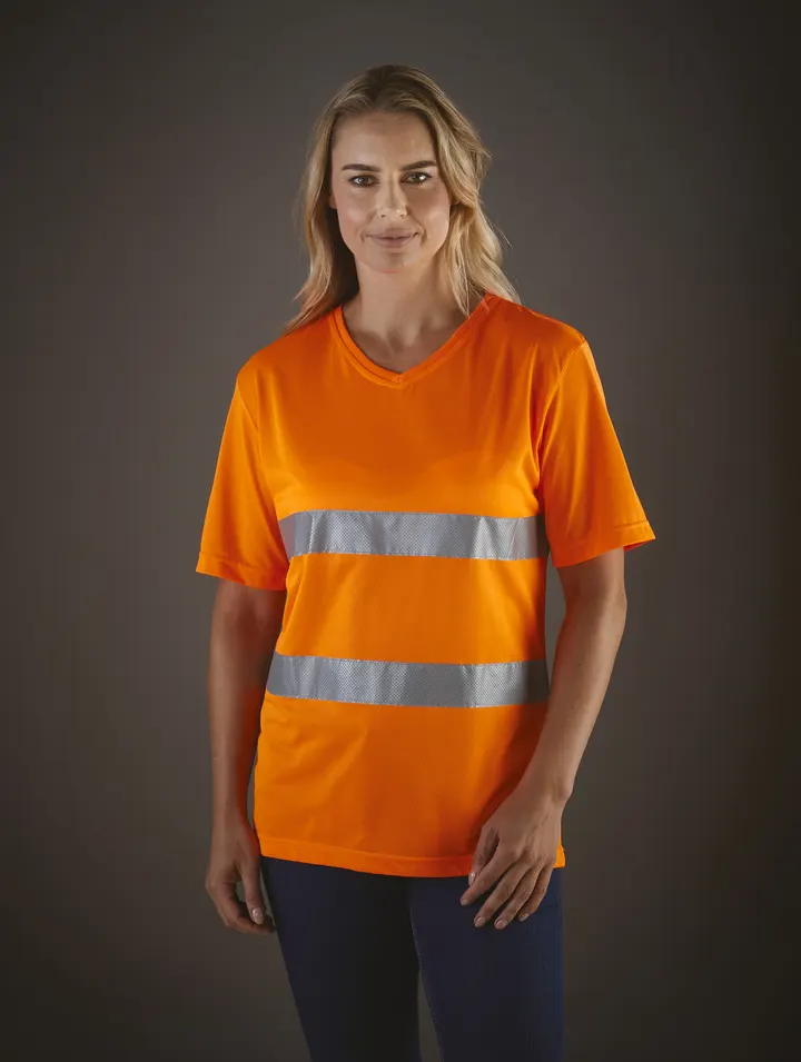T-shirt col V haute visibilité Top Cool 4