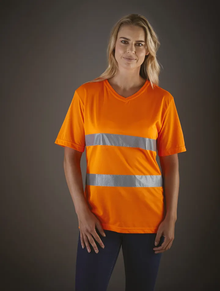 T-shirt col V haute visibilité Top Cool 5