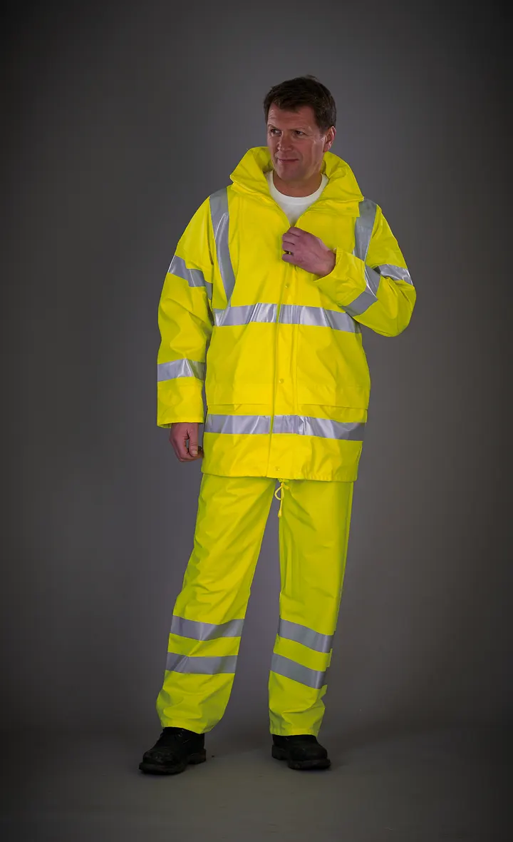 Atmungsaktive Hi-Vis Soft Flex Regenjacke 2