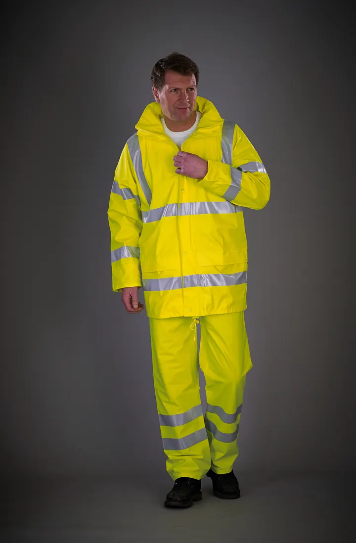 Atmungsaktive Hi-Vis Soft Flex Regenjacke 3