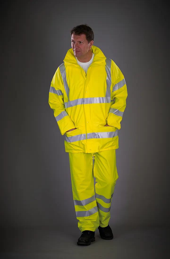 Atmungsaktive Hi-Vis Soft Flex Regenjacke 4