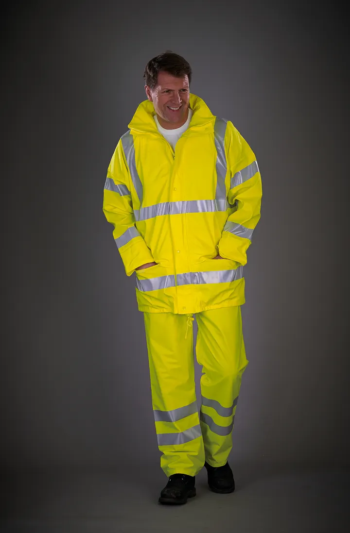 Atmungsaktive Hi-Vis Soft Flex Regenjacke 5