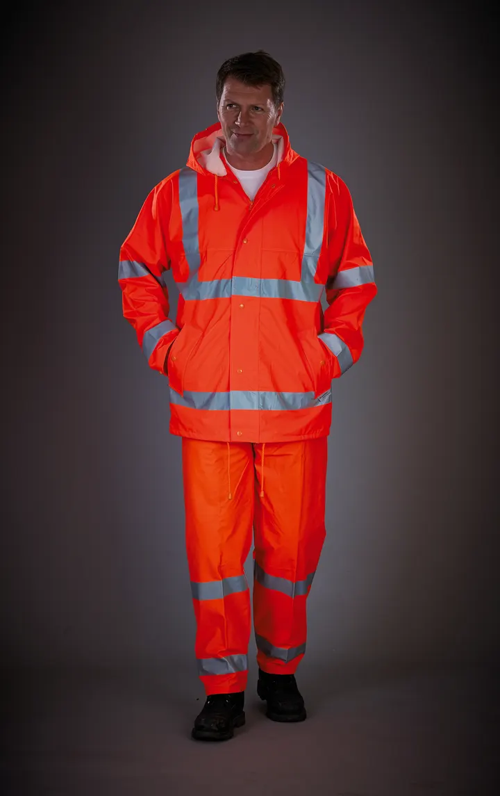 Atmungsaktive Hi-Vis Soft Flex Regenjacke 7