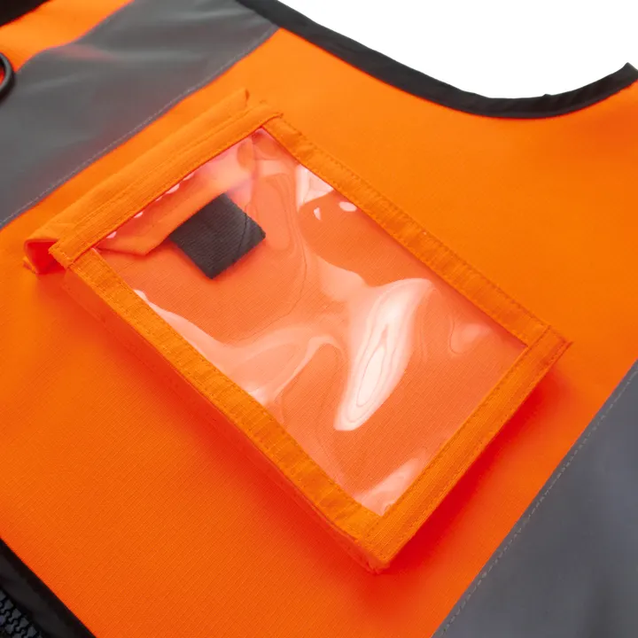 Zweifarbige Ripstop-Weste für hohe Sichtbarkeit 8