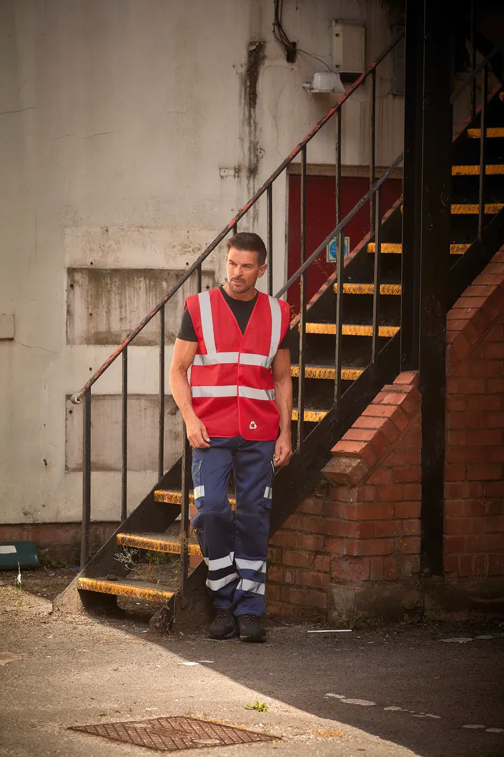 Hi-Vis recycled Open Mesh Waistcoat 13