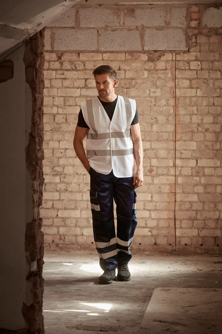 Hi-Vis recycled Open Mesh Waistcoat 4