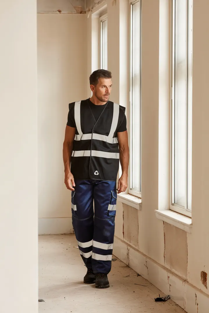 Hi-Vis recycled Open Mesh Waistcoat 6
