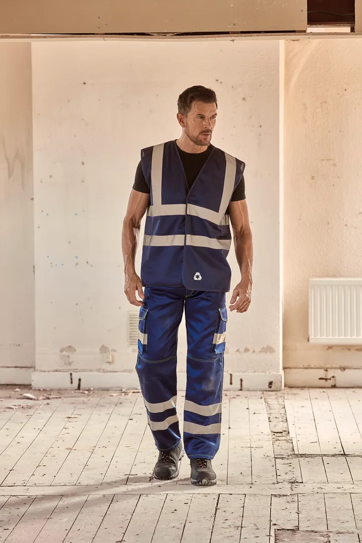 Hi-Vis recycled Open Mesh Waistcoat 9