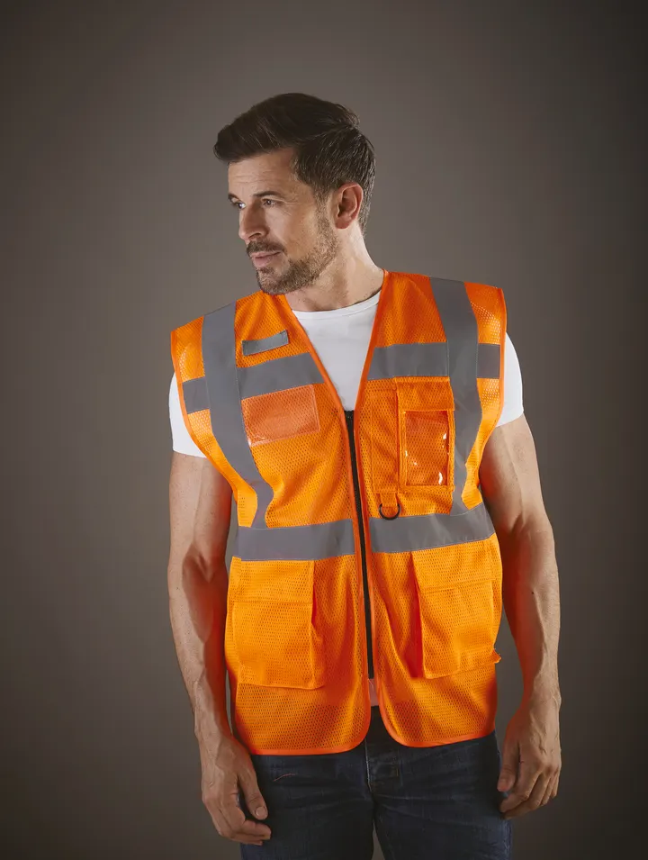 Top Cool - Hi-Vis mesh executive waistcoat 24