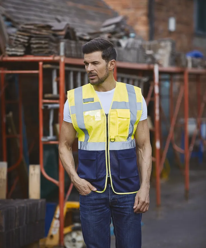Top Cool - Hi-Vis mesh executive waistcoat 13